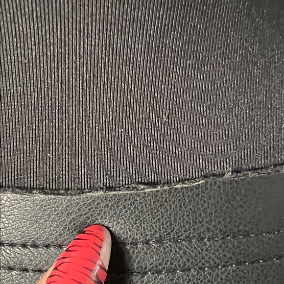 Olivaceous Black Faux Leather Top - Picture 7 of 11